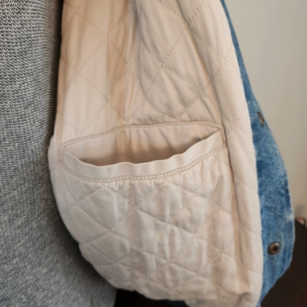 Vintage - 1990's Denim Jean's Two Toned Botton Heavyweight Jacket - XL Preowned - Picture 5 of 5
